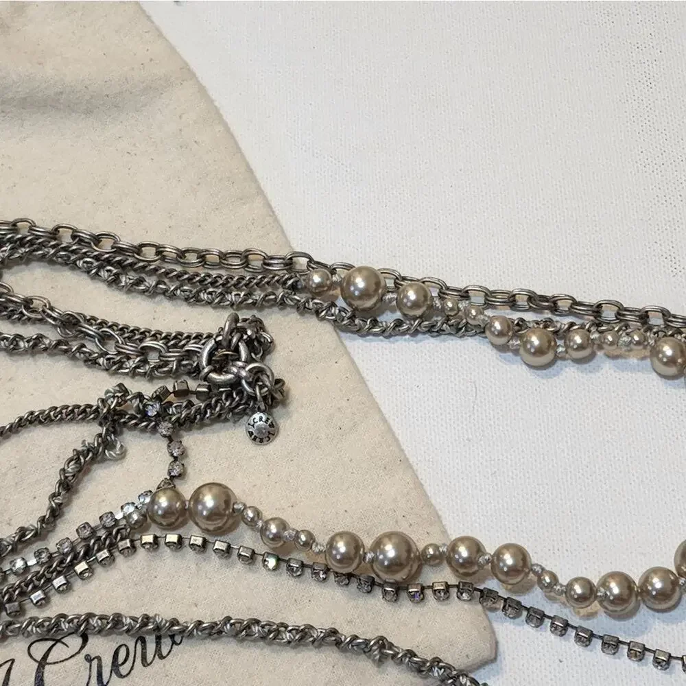 J. Crew faux‎ pearl triple strand necklace